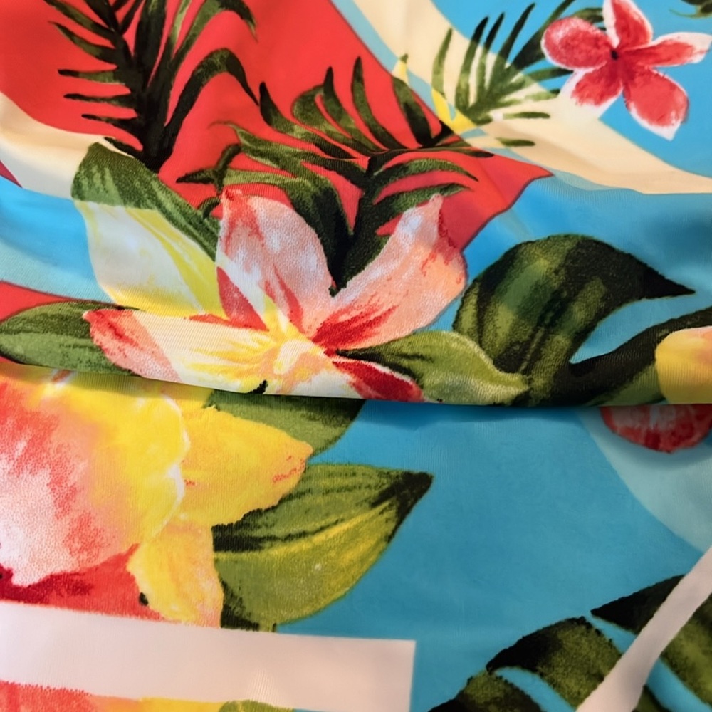 Jantzen Tropical Print One Piece Swimsuit - Picture 9 of 9